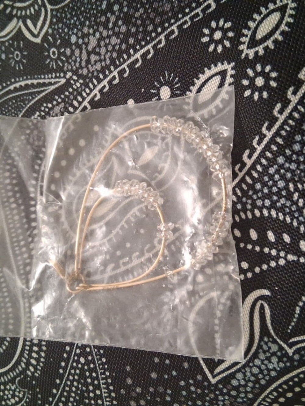 Herkimer Diamond Pendent On Gold Metal
